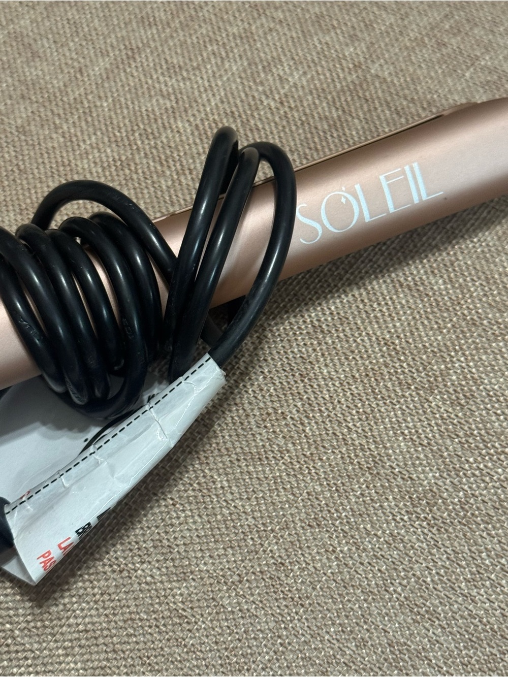 Soleil 1” Infrared Flat Iron Rose Gold Professional Hair Straightener